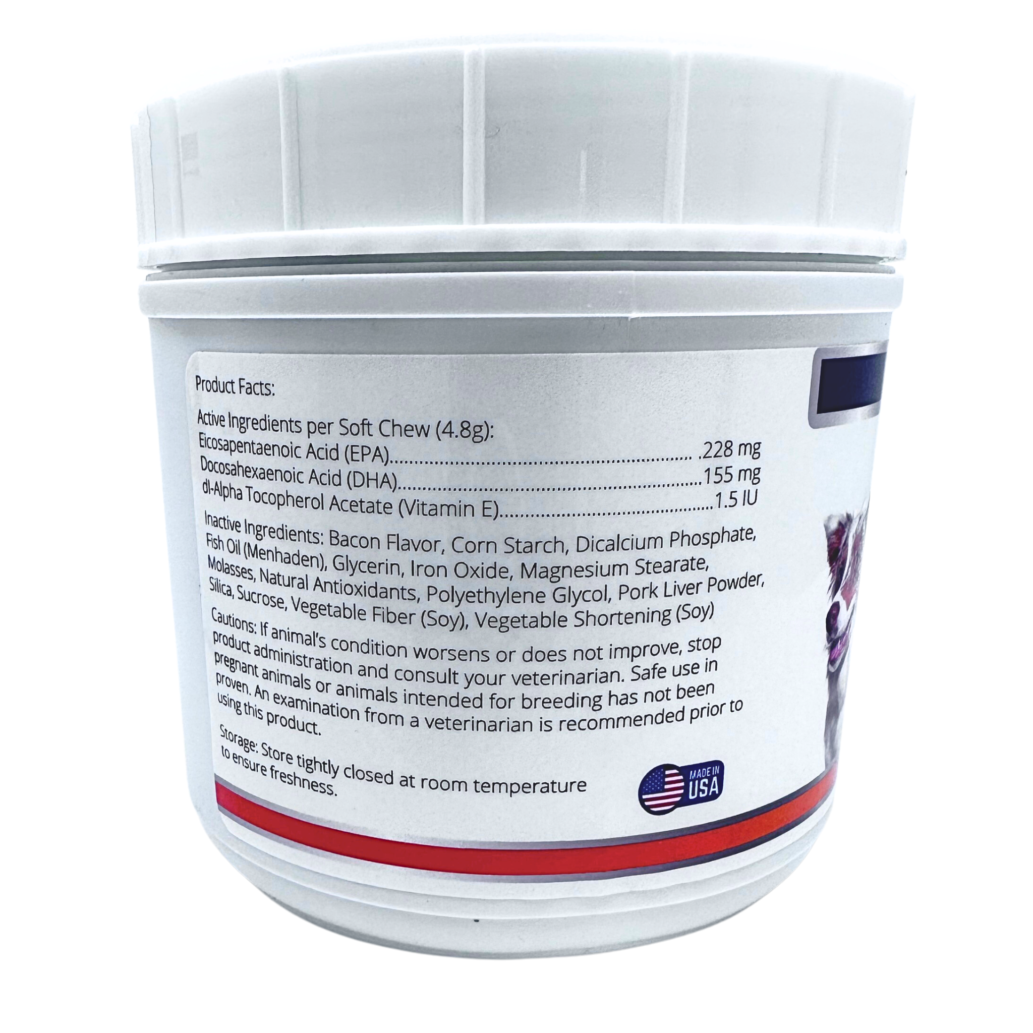 PiccardMeds4pets Skin and Coat Omega-3 Soft Chews Small Dogs and Cats 150ct