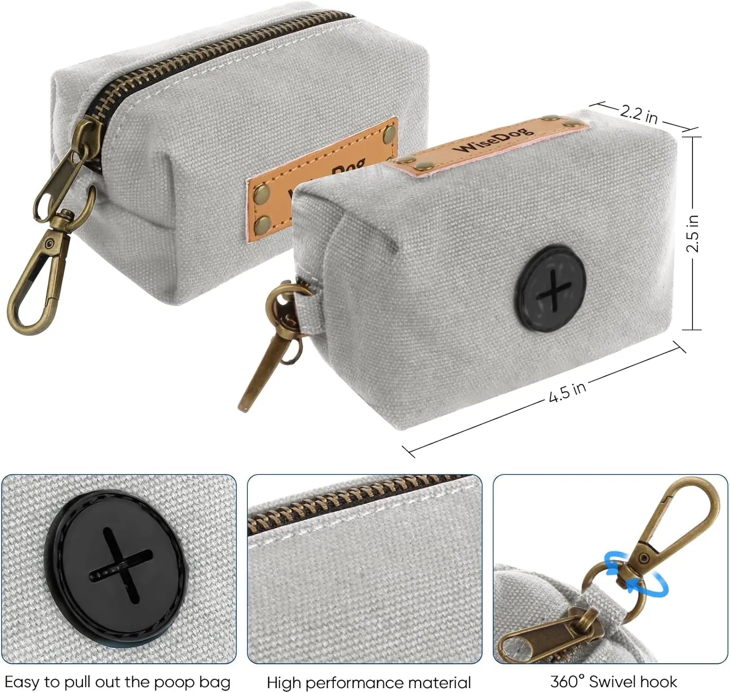 Waterproof Dog Collar & 4FT Leash Set Adjustable XS–XL with Poop Bag